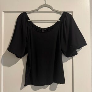 Banana Republic Black Puff Sleeve Blouse
